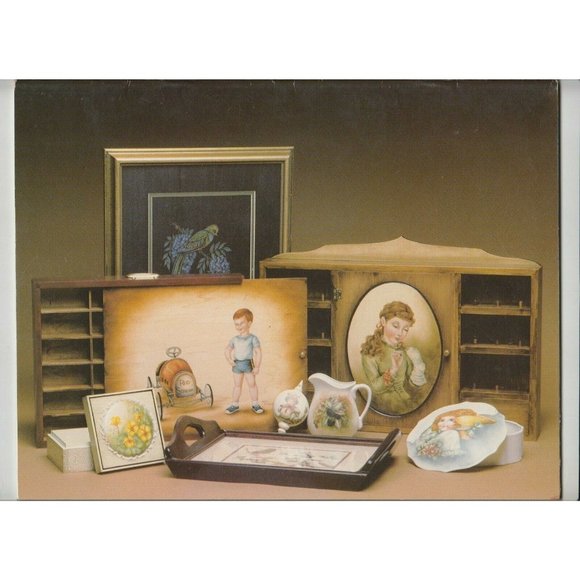 Memories Vol 1 Brenda Stewart Decorative Tole Painting Book Calendar 1983 Signed - Picture 3 of 3